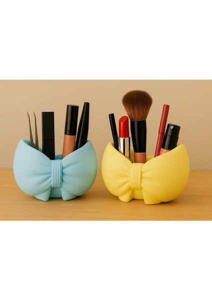 3'lü El Yapımı Kurdele Tasarımlı Saksı Seti - Handmade Taş Tozu Sukulent Mumluk Dekoratif Biblo 8cm modelleri