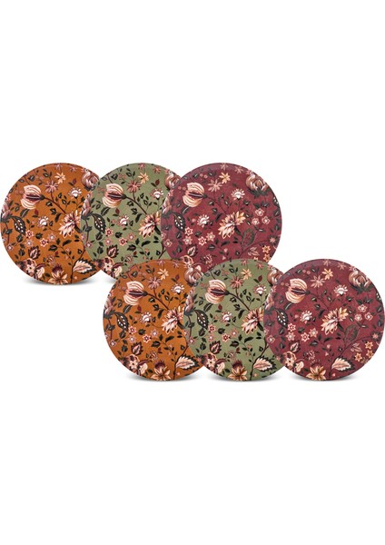 Lorien 6 Parça Porselen Pasta Seti 19 cm