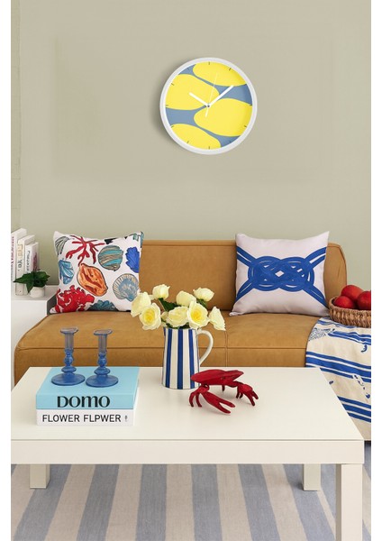 Modern Tasarım Duvar Saati - 30CM - Önü Camlı Beyaz Kasa - Sessiz Mekanizma fiyatları