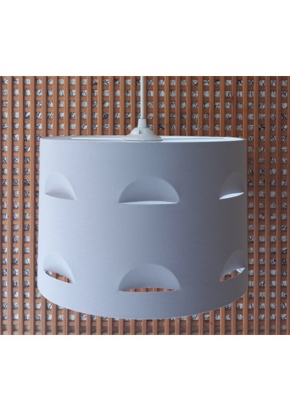 Motifli Gri M-549 Kumaş Kaplama Avize Salon Oturma Odası Yatak Odası Genç ve Çocuk Odası Avize fırsatları