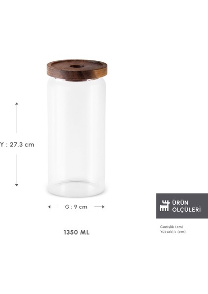 Mova Akasya Saklama Kabı 1350 ml fiyatları
