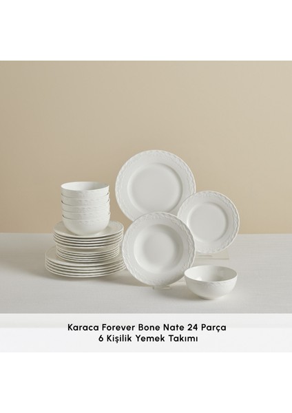 Forever Bone Nate 24 Parça 6 Kişilik Yemek Takımı modelleri