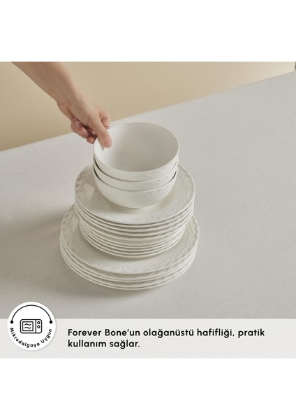 Forever Bone Nate 24 Parça 6 Kişilik Yemek Takımı indirimleri