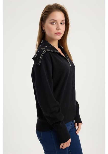 Çiçek Motifli Hırka modelleri