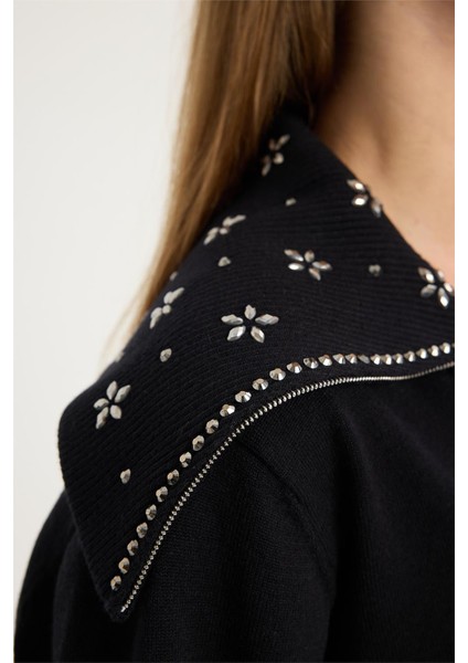 Çiçek Motifli Hırka fırsatları