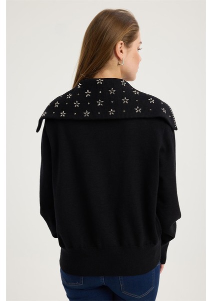 Çiçek Motifli Hırka indirimleri