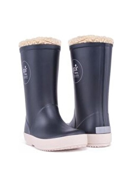 SPLASH NAUTICO BORREGUITO Lacivert Erkek Çocuk Yağmur Çizmesi Yumuşak İç Astar ile Konforlu