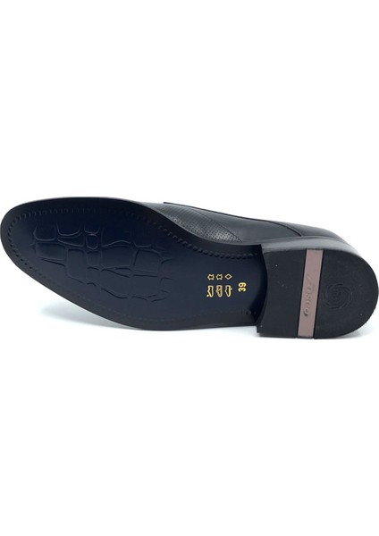 Siyah Hakiki Deri Klasik Erkek Ayakkabı 1090 114 fırsatları