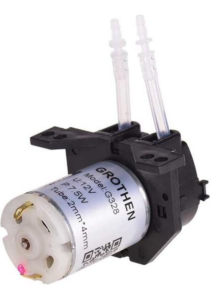 12 V Peristaltik Sıvı Pompası - Silikon Tüp, NKP-DC-S10