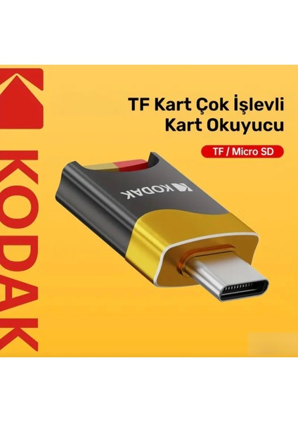Kart Okuyucu Type-C Giriş Ce Lisanslı Mikro Sd/tf Hafıza Kartı Kart Okuyucu Telefon Dizüstü Bilgisayar Laptop Tak Çalıştır Yüksek Hızlı Kart Okuyucu