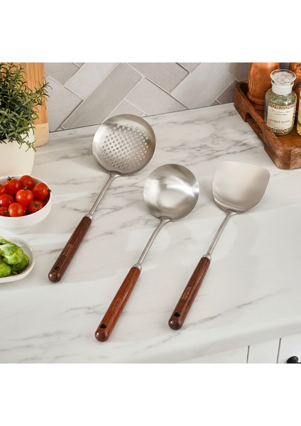 Pro Master 3 Parça Meşe Ağacı Servis Seti