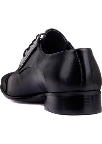Bağcıklı Siyah Deri Erkek Klasik Ayakkabı 1001-1 114 fırsatları