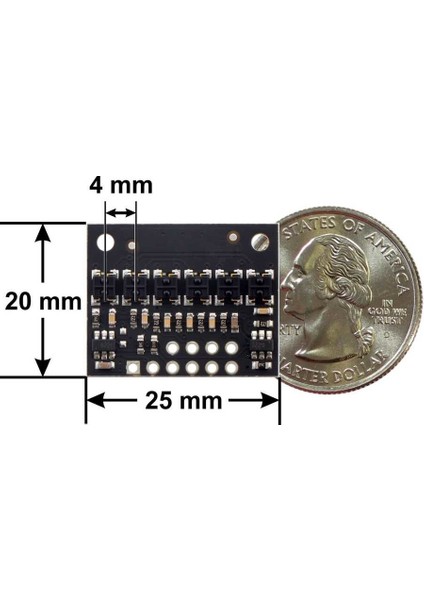 QTRX-HD-06RC 6'lı Çizgi Algılama Sensörü (Sık Sensör Dizilimli) fiyatları