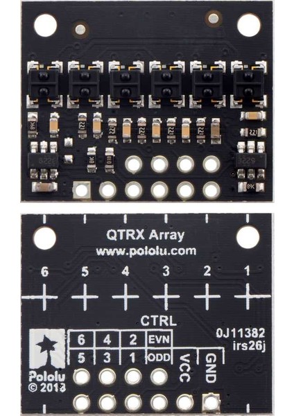 QTRX-HD-06RC 6'lı Çizgi Algılama Sensörü (Sık Sensör Dizilimli) indirimleri