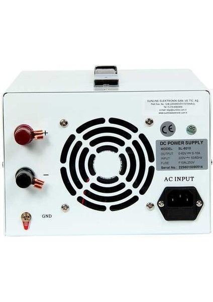 Sl 60-10S Ayarlanabilir Güç Kaynağı - 60V 10A