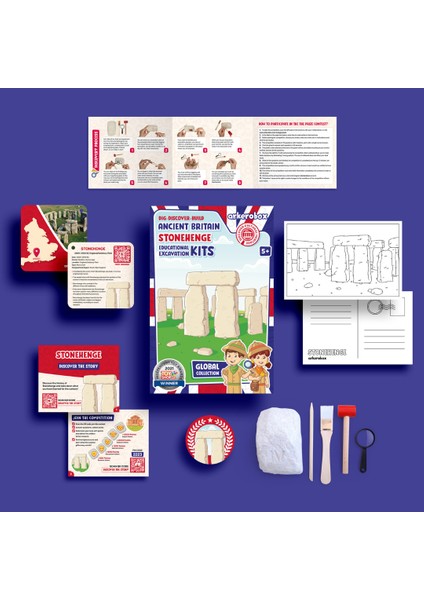 Antik Britanya | Stonehenge Eğitici Kazı Seti | Global Koleksiyon fiyatları