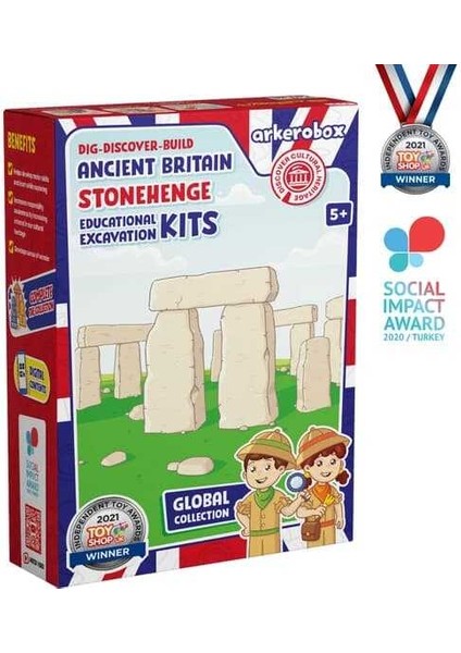 Antik Britanya | Stonehenge Eğitici Kazı Seti | Global Koleksiyon modelleri