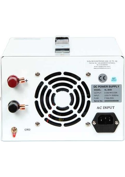 Sl 30-30S Ayarlanabilir Güç Kaynağı - 30V 30A