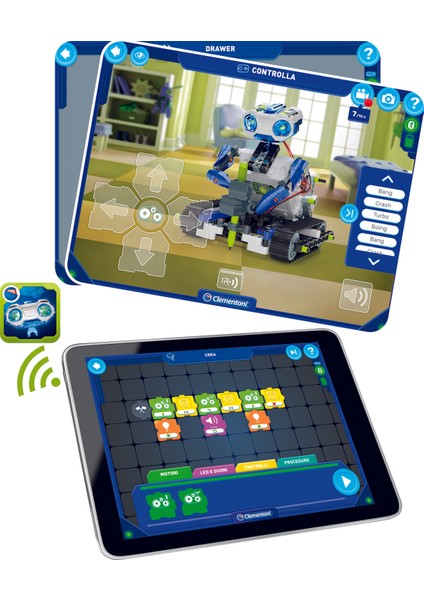 RoboMaker, Eğitici Robotbilim Laboratuvarı Birleştirilebilir Kodlama Seti 8+ Yaş indirimleri