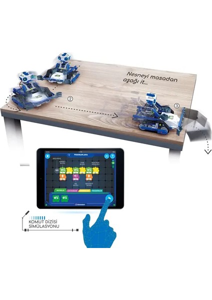 RoboMaker, Eğitici Robotbilim Laboratuvarı Birleştirilebilir Kodlama Seti 8+ Yaş