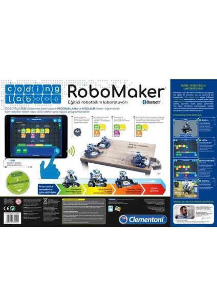 RoboMaker, Eğitici Robotbilim Laboratuvarı Birleştirilebilir Kodlama Seti 8+ Yaş