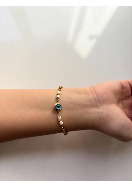 Nazar Boncuklu Zincir Bileklik