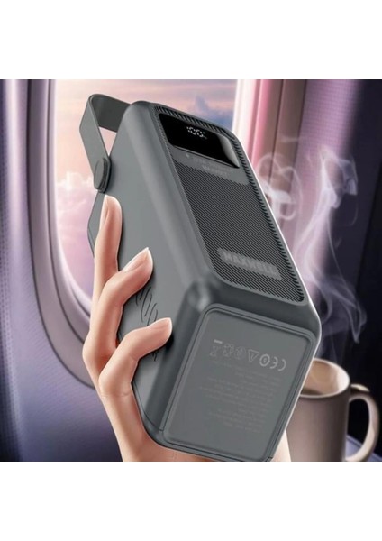 LED Fenerli Dahili Kablolu 22,5 W 50.000 Mah Hızlı Şarjlı Powerbank fırsatları