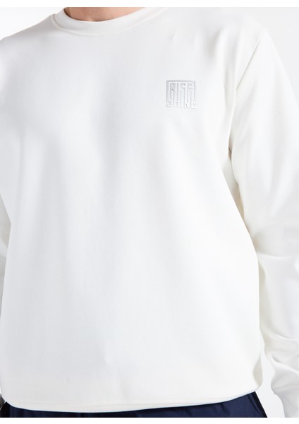 Gmg Fırenze Bisiklet Yaka Ekru Erkek Sweatshırt GU25MFW08021 fırsatları