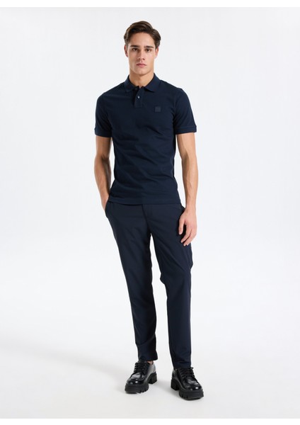 Gmg Fırenze Lastikli Bel Normal Paça Jogger Lacivert Erkek Pantolon GU25MFW01020