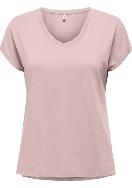 Onllucy Lıfe Ss Vneck Moster Top Box Jrs Kadın Pembe T-Shirt - 15343382