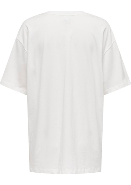 Onlmelodıe Lıfe S/s Graffıtı Top Box Jrs Kadın Beyaz T-Shirt - 15324354 modelleri