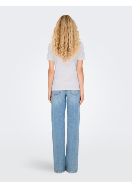 Onlarıya Lıfe Reg S/s Love Top Box Jrs Kadın Beyaz T-Shirt - 15343191 fırsatları