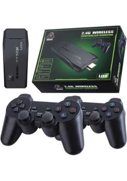 Çift Kollu 2.4g Kablosuz Retro 4K Game Stick 3500 Oyun Atari Hd Görüntü Kalitesi modelleri