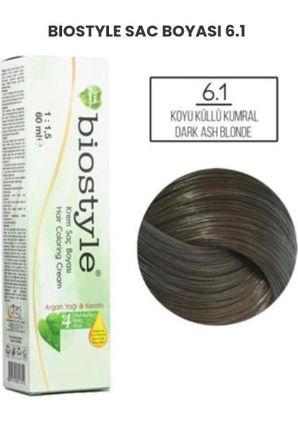 Saç Boyası 6,1 Koyu Küllü Kumral