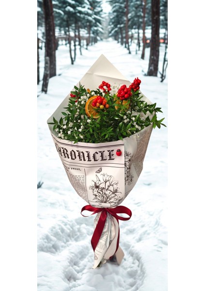 Yılbaşı Kokina ve Cipso Buketi fiyatları