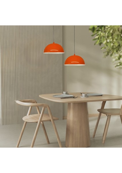 Lipeo Parlak Turuncu Avize Tekli Sarkıt Salon Mutfak Kuaför Cafe Lamba Dekoratif Aydınlatma Pastane modelleri