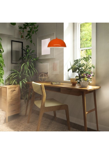 Lipeo Parlak Turuncu Avize Tekli Sarkıt Salon Mutfak Kuaför Cafe Lamba Dekoratif Aydınlatma Pastane fırsatları