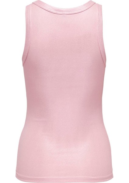 Onlsol Lıfe S/l Glıtter Rıb Top Jrs Kadın Candy Pink T-Shirt - 15325270 fırsatları