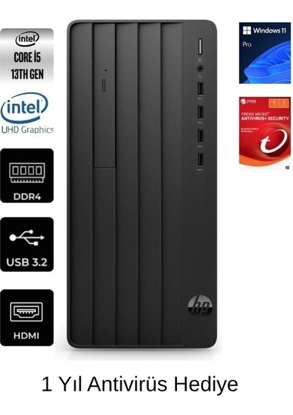 Pro Tower 290 G9 B6JC4ES0 I5 13500 8gb 512GB SSD Windows 11 Pro Masaüstü Bilgisayar