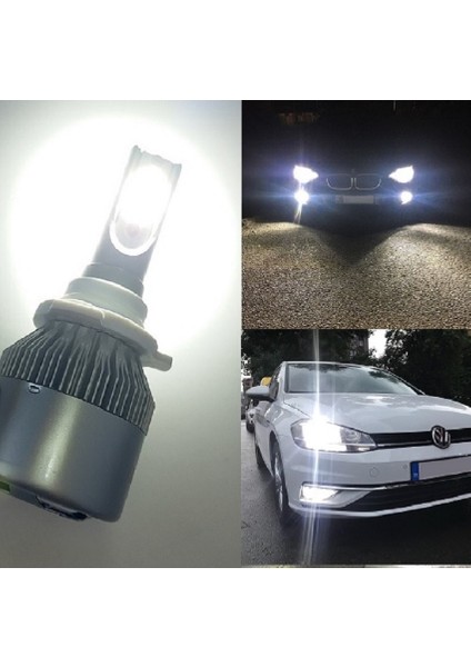 H16 LED Xenon Sis Farı Ampulü Beyaz Işık 6000K