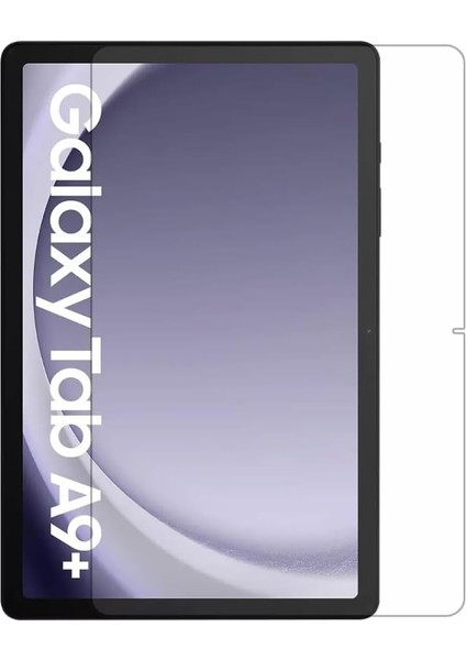 Samsung Galaxy Tab A9+ Plus 11 Inç Tablet Kırılmaz Ekran Koruyucu Şeffaf Cam Tam Uyumlu