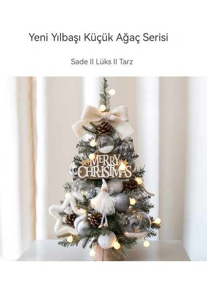 45 cm Noel Dekorasyonu El Yapımı Küçük Noel Ağacı (Yurt Dışından) fırsatları