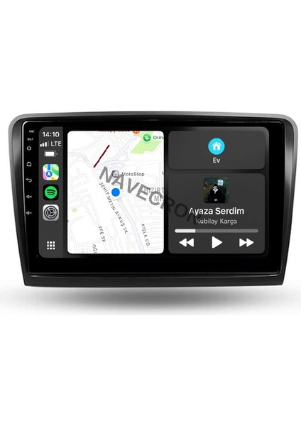 Skoda Superb 2009-2015 10" Uyumlu Android Multimedia Gerçek 4/64 Kablosuz Carplay Geri Görüş Kameralı
