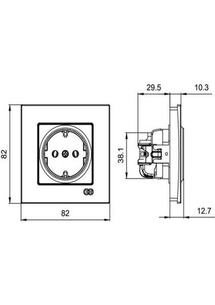 Beyaz Topraklı Karen Çerçeveli Priz 1 Adet fırsatları