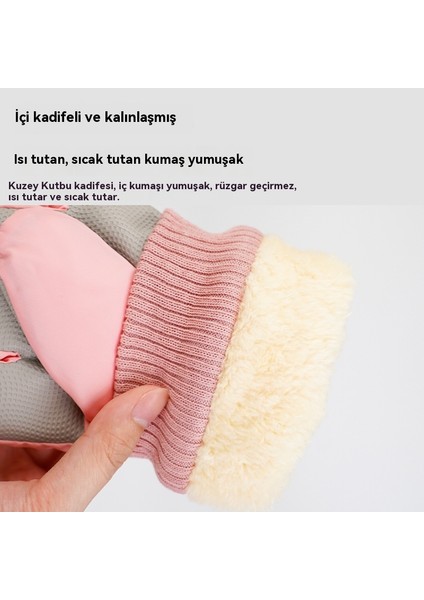 Kışlık Karikatür Köpekli Kadınlar Için Yün Kaplı Isıtıcı, Soğuktan Koruyan Sevimli Parmak I Eldiven (Yurt Dışından) fiyatları