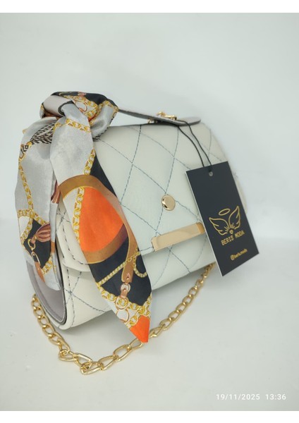 Kadın Fularlı Şık Çanta 15X19CM modelleri