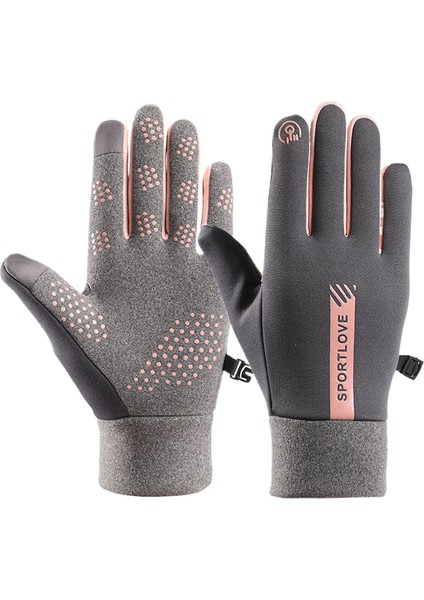 Kışlık Isıtmalı Açık Hava Erkek Kadın Bisikletçilere Yönlendirilen Geçirmez Su Geçirmez Eldiven (Yurt Dışından)