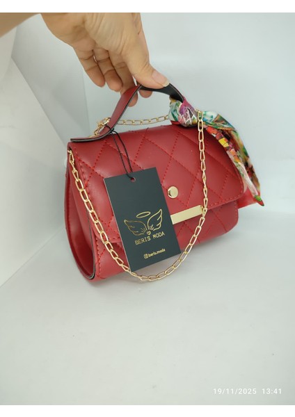 Kadın Fularlı Şık Çanta 15X19CM fiyatları