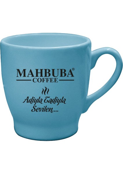 Seramik Mavi Şık Kahve Ve Çay Fincanı Kupası 200 mL