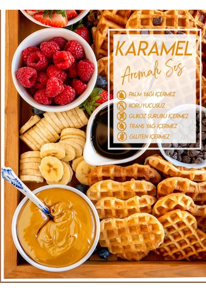 Karamel Sos - Waffle& Krep& Pankek& Tatlı& Dondurma& Kruvasan& San Sebastian Sos - 300 Gr / 225 ml fiyatları